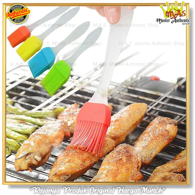 Kuas Silicone Food Brush Cake Mentega / Kuas Roti Barbeque Silikon 3
