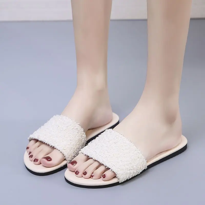 Dép Lê, Ngoại Cỡ, Dành Cho Nữ 41-43 Bàn Chân Rộng Mỡ, Thích Hợp Cho Cô Gái Béo, Dép Ngoài Trời Mùa Hè, Đế Mềm, Dép Chống Trượt, 42 DéP Slipper Women Có Quai 7