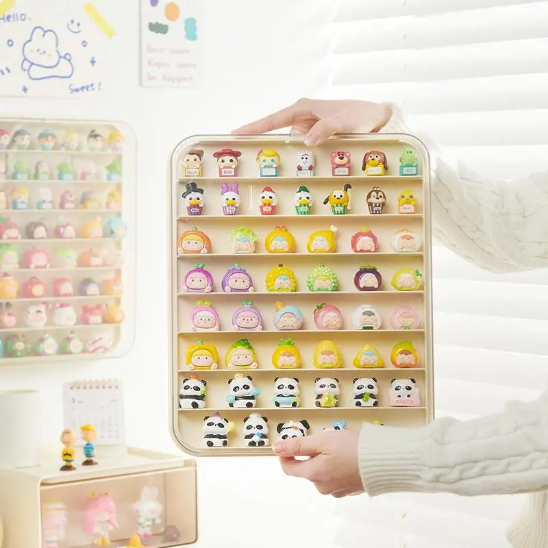 Hộp Đựng Mô Hình Pop Mart,Bubble Mart Mini, Treo Tường, Bảo Quản Đồ Chơi Chống Bụi, Chống Nước