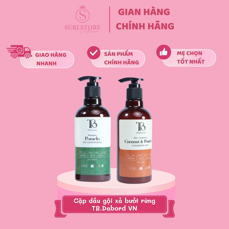 SURI STORE -  Cặp dầu gội xả bưởi rừng TB. DABORD VN - 500ml