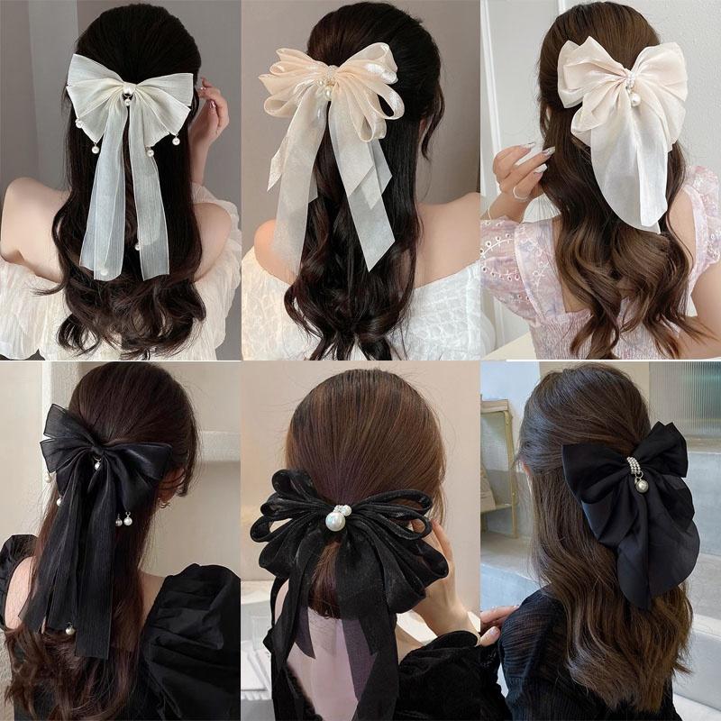 Dây Buộc Tóc Ruy Băng, Dành Cho Phụ Nữ Và Trẻ Em Gái, Phụ Kiện Tóc, Ruy Băng Thắt Nơ, Kẹp Tóc tết, cài tóc, Kẹp Tóc Công Chúa