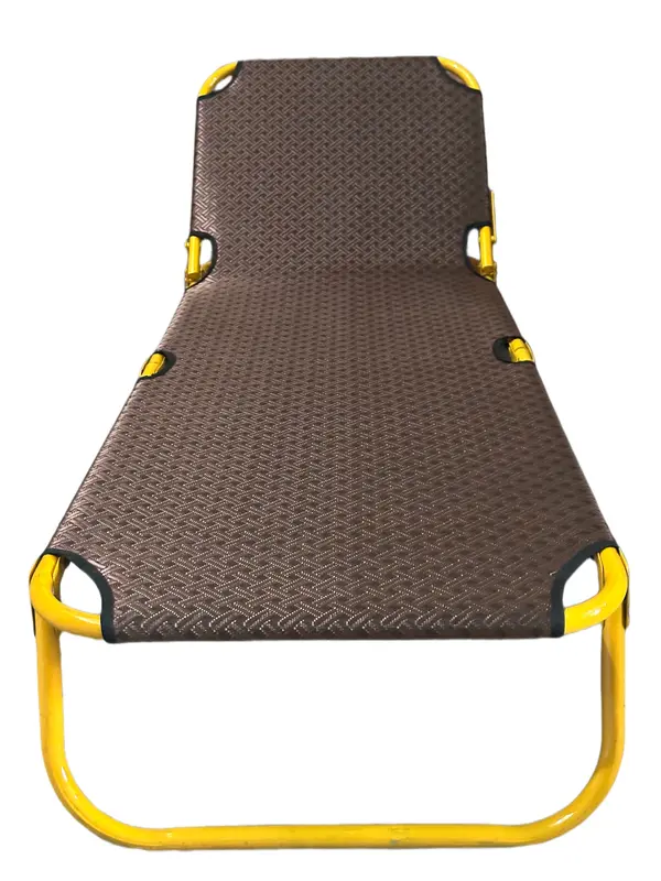 Giường văn phòng ngang 57x1m80 ( sắt phi tròn 22 sơn tĩnh điện MÀU VÀNG ) vải lưới textilen ngang 57 x dài 1m80 gấp khung quái giuong thong minh ngủ lò pallet sập gỗ 6