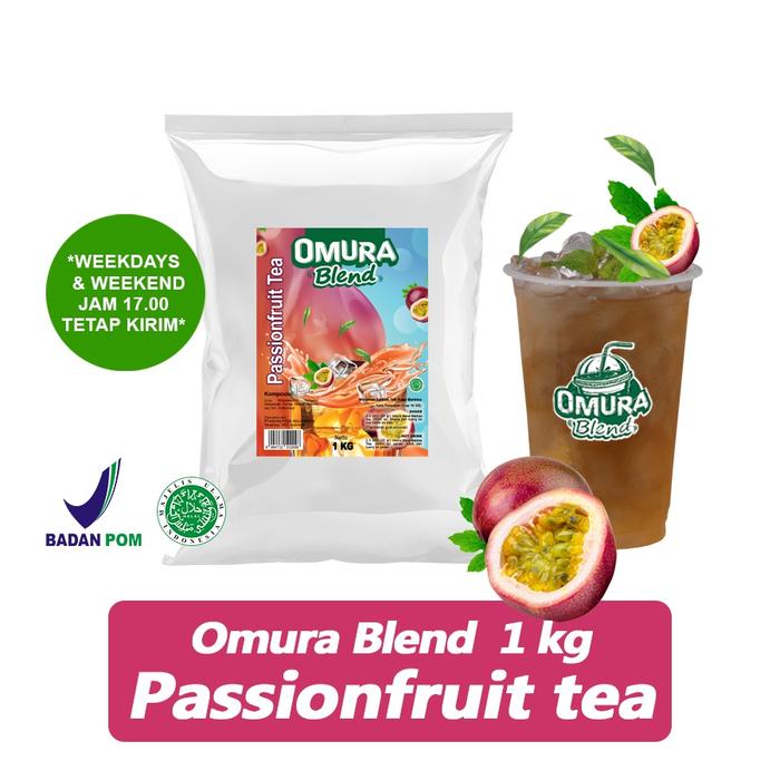 Gambar OMURA Bubuk Minuman Premium Rasa Passion Fruit Tea / Teh Markisa 1 Kg / 1000 Gram Halal & BPOM Blend Powder dari OMURA POWDER SHOP Kota Administrasi Jakarta Barat Tokopedia