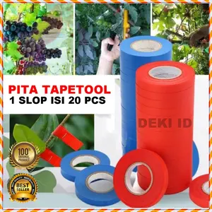 Pita Tapetool 1 Slop isi 20 Roll Refill Isi Ulang Tape Tool Refil Alat Pengikat Tanaman Rambat Rambatan Anggur Timun Tomat