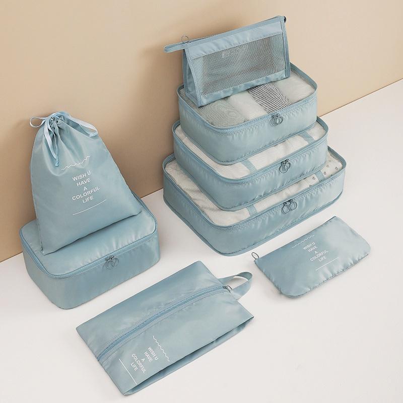 Product Introduction of Set 6 keping beg perjalanan, penganjur pakaian, bagasi, selimut, kasut, beg pakaian, kantung, kiub pembungkusan 6