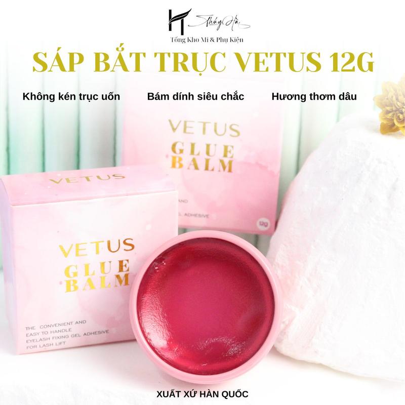 (Tặng cọ chuốt) - Sáp Bắt Trục VETUS 12gr, Sáp Bắt Trục Uốn Mi, Keo Bắt Trục (Dạng Sáp) Giúp Định Hình Mi Ôm Trục Uốn, Dụng Cụ Nối Mi - Thúy Hà