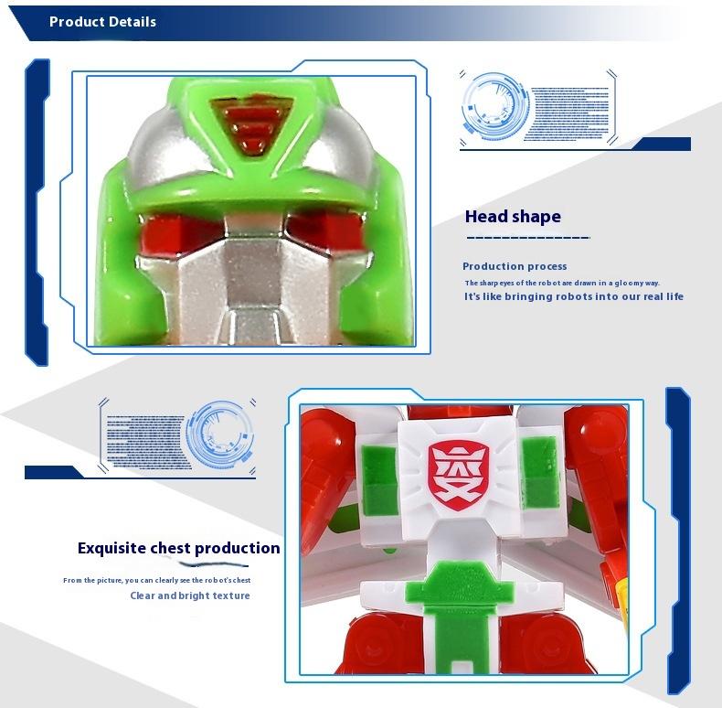 Product Introduction of Transformation Toy Robot Simulation French Fries Burger Ice Cream Children's Transformation Toy Gift 8