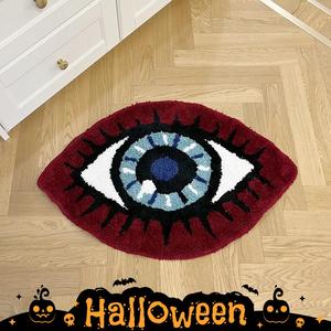 Eye Pattern Non-slip Floor Mat, 1 Count Creative Soft Non-slip Area Rug, Decorative Carpet for Home Living Room Bedroom Study Room, Halloween Decor