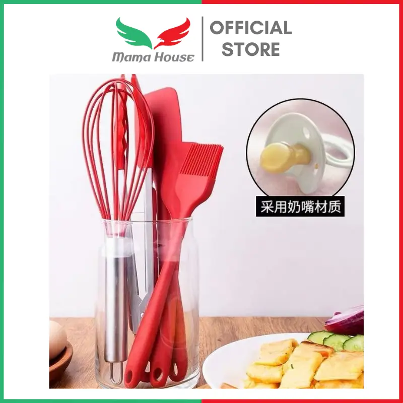 [MH] Set Alat Masak Silikon Baking Props 5 In 1 Food Grade Tahan Panas 3