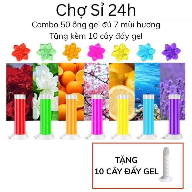 COMBO 50 CÂY Gel khử mùi bồn cầu Gel thơm toilet hình bông hoa làm sạch khử mùi mang lại hương thơm dễ chịu cho nhà vệ sinh