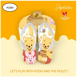 [SANDAL JEPIT V2] Winnie The Pooh (POHH), JEPITNATION Sendal Jepit Cowo Pria Wanita Perempuan Dewasa Anak Balita Sandal Santai Sendal Spons Bukan Karet flip flop Antislip Fashion Kaki