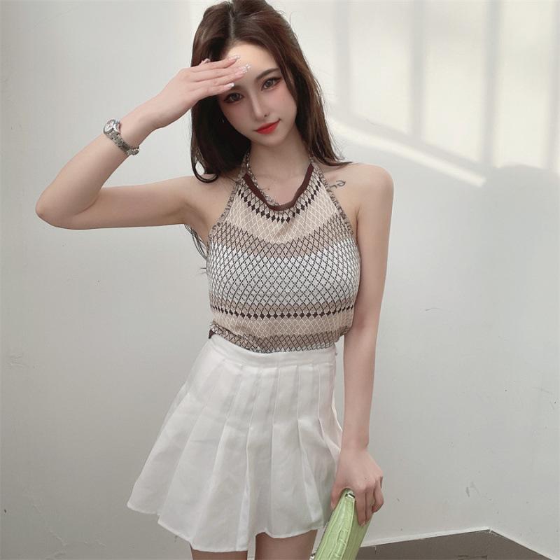 Product Introduction of Áo Mặc Bên Ngoài Và Mùa Hè, Thiết Kế Bãi Biển, Có Thể Mặc Bên Trong, Áo Vest Hai Dây Nhỏ Quần Áo Mới, Dành Cho Phụ Nữ Top Women Denim 15