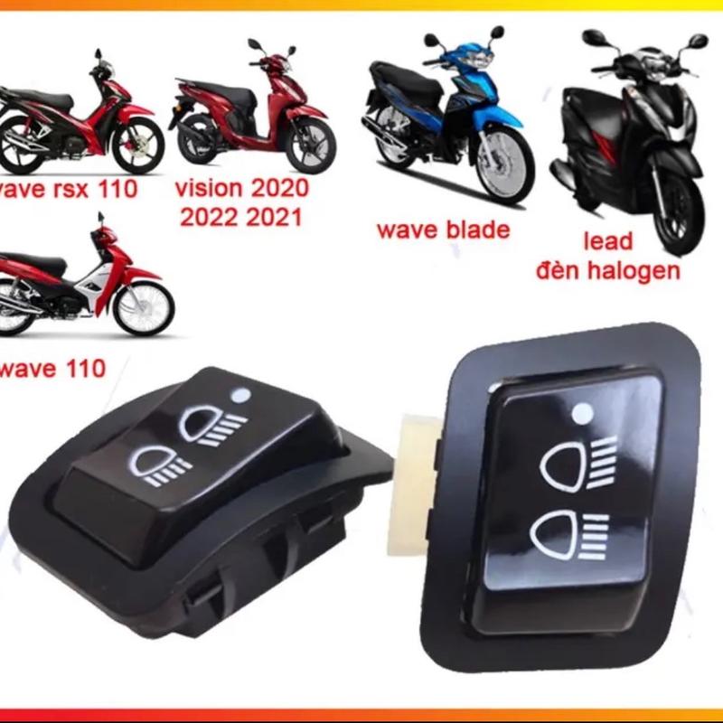 Công tắc tắt đèn vision 2021/2024/ wave rsx 110, wave a 110, wave blade 110....Chỉ áp dụng cho các dòng xe chạy bóng Haloge ( ánh sáng vàng )  Không lắp cho xe dùng bóng Led ( ánh sáng trắng )