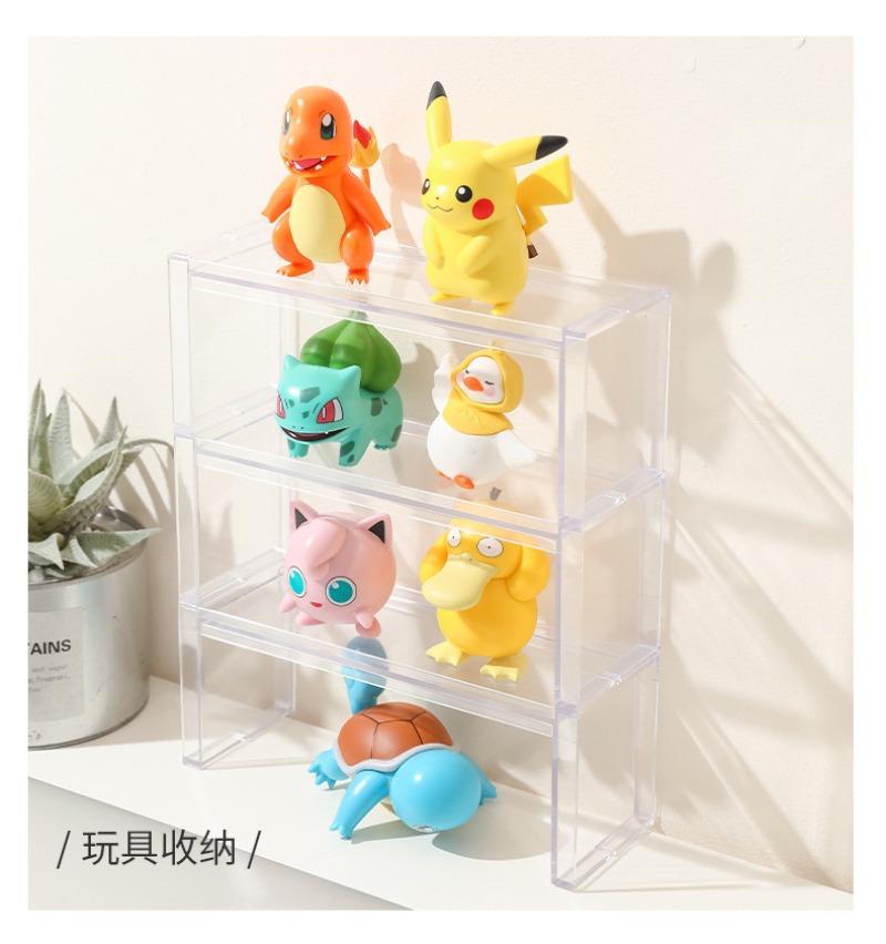 Product Introduction of Desktop transparent storage rack can be stacked with cosmetics sorting rack, badge display rack, jewelry lipstick storage rack 9