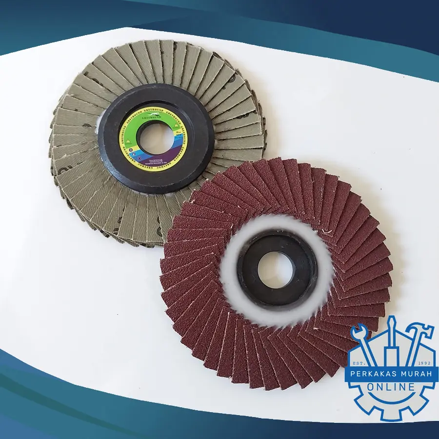 Amplas Susun Gerinda Flexible Flap Disc 4 Inch Aluminium Oxide