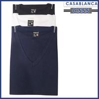 Gambar Kaos Tank Top Pria V Neck Polos Casablanca C555 Katun Distro Rib Combed Cotton dari CasablancaWear Kota Administrasi Jakarta Barat 5 Tokopedia