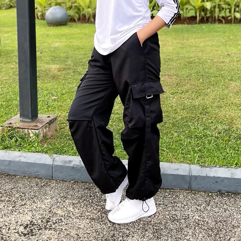 Celana Cargo Harajuku (Celana Saja) 10Warna Lengkap Bahan Parasut Unisex (Pembelian Khusus Hanya Celana Cargo Saja) 8