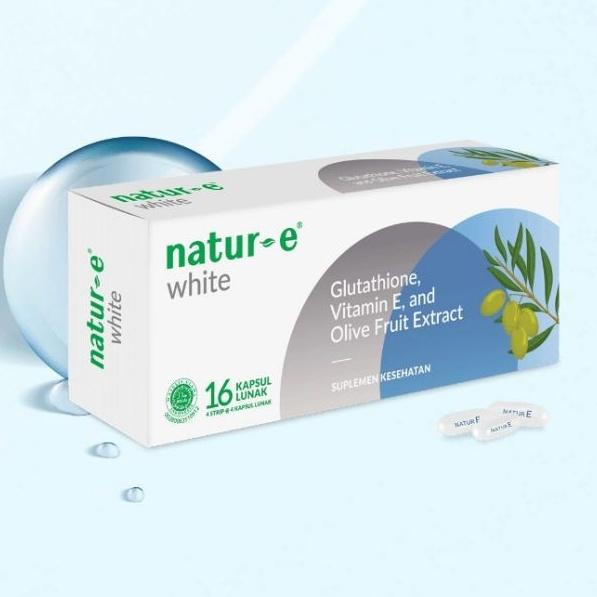 jual vitamin glutathione Jual RAYA NATUR-E White Glutathione Vitamin E and Olive Fruit Extract - 16s  - Kota Malang - Toko Raya Malang