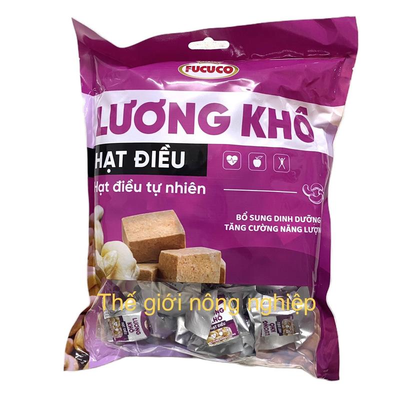 [Túi 26 viên] Gói 400g Lương khô tự nhiên Hạt điều  Ăn Vặt Dinh Dưỡng