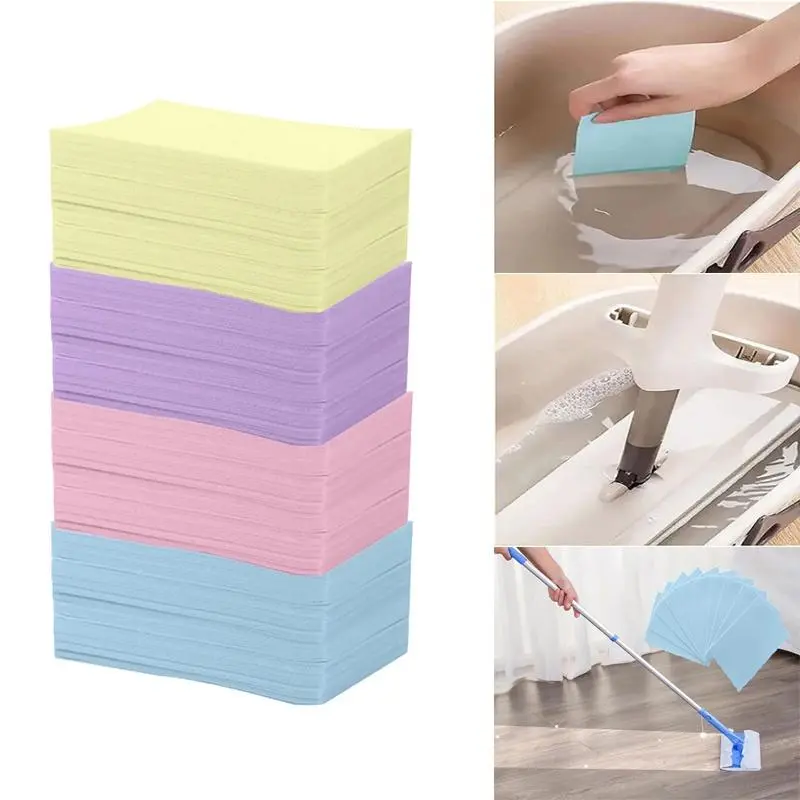 Tấm lau sàn hòa tan trong nước, 30 chiếc, Bộ dụng cụ làm sạch gia đình, để lau và quét, Thích hợp cho gỗ, K1S1 0