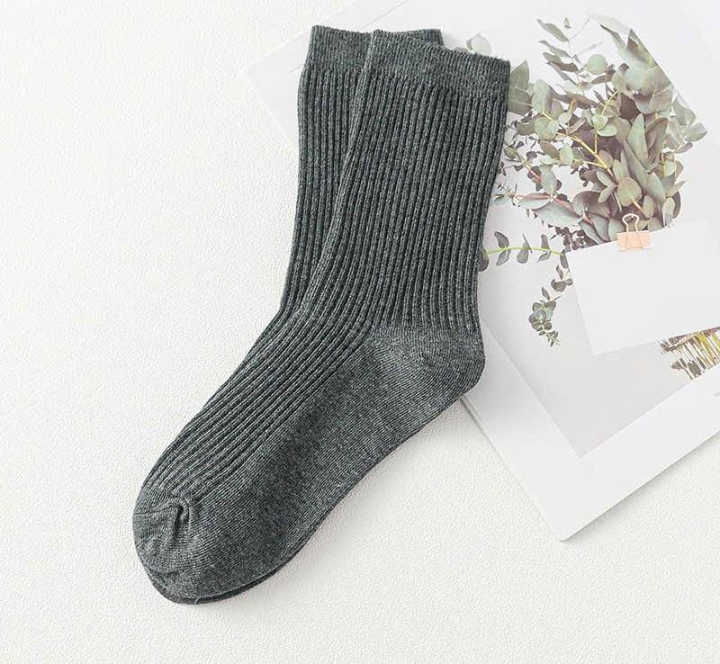 Combo 5 đôi vơ chân Dệt Kim đủ màu sắc Kiểu dáng Thời Trang Dày Dặn Menswear Nam Nữ 4