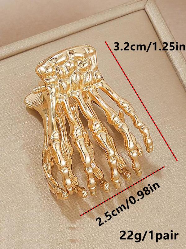 Fashionable Skeleton Hand Design Hair Claw Clip (1 Pair), Gifts for Her, Casual and Versatile Hair Accessories for Women & Girls, Trendy Accessories for Party and Daily Life Halloween 7