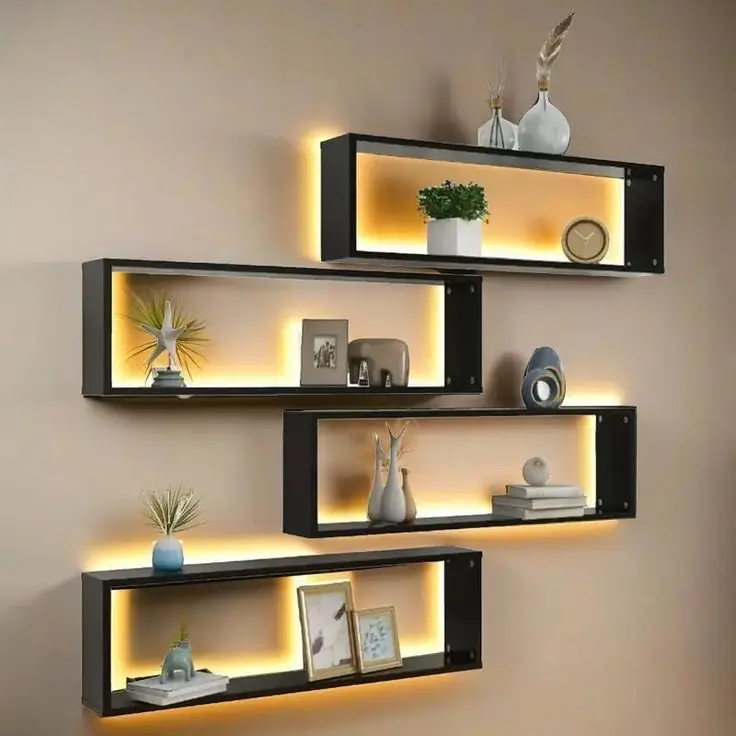 Rak Dinding Premium Minimalis - Floating Shelf Plywood 12mm PVC Premium ...