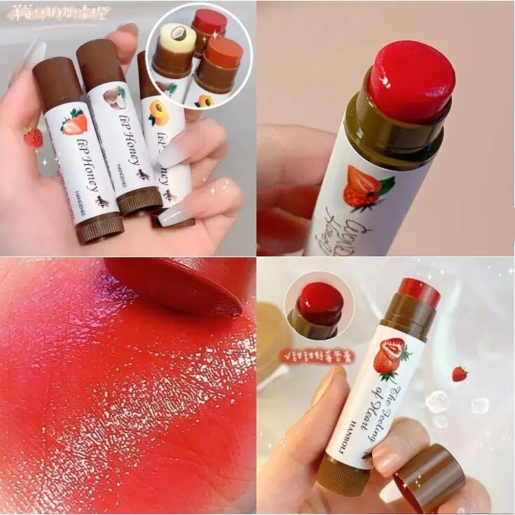 Son Dưỡng Môi, Hương Trái Cây, Dưỡng Ẩm, Dưỡng Ẩm, Nuôi Dưỡng, Đường Viền Môi Khiến Mờ, Không Màu, Son Dưỡng Môi Đổi Màu Tre Nữ Cosmetic 3