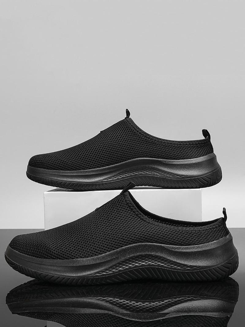Product Introduction of Men's Mesh Breathable Lightweight Sneakers, Casual Comfortable Slip on Sports Running Shoes, Fashionable Sneakers for Daily Wear 2