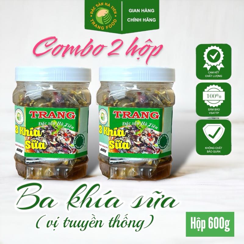 Combo 2 hộp Mắm Ba khía sữa (vị truyền thống) Trang Food hộp 600g Cay Food