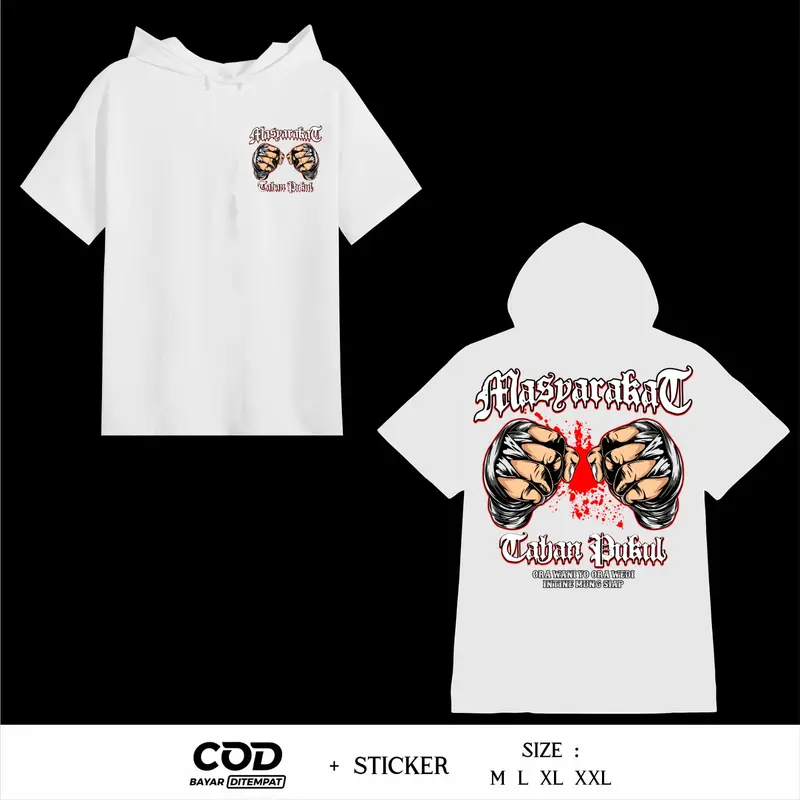 TS Hoodie Netral Masyarakat Tahan Pukul Ora Wani Yo Ora Wedi Intine Mung Siap Sablon DTF Desain Terbaru by Inzavibe 3