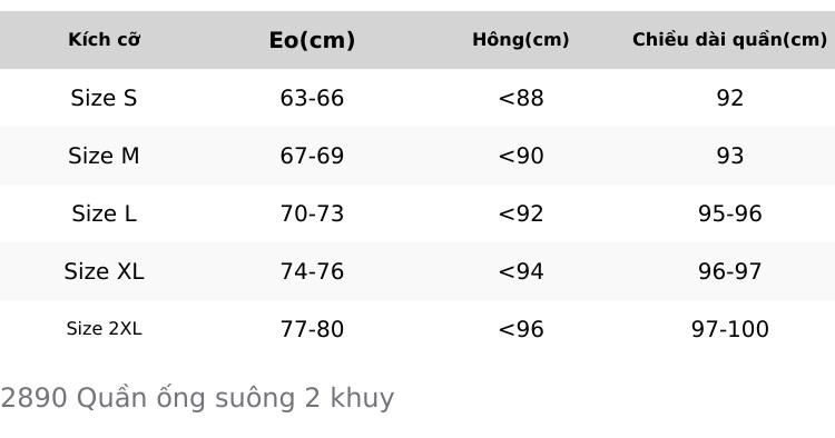 Product Introduction of Quần tây ống nữ suông dáng dài cạp cao bản 2 khuy chất vải vitex tuyết mưa 0