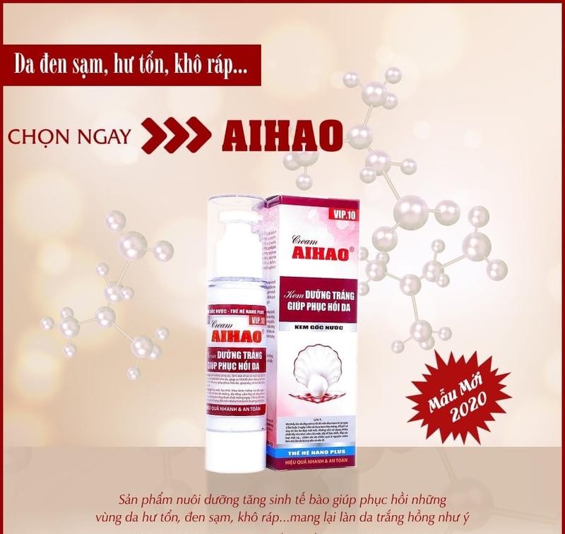  Kem AIHAO Dưỡng Trắng Giúp Phục Hồi Da  VIP.10 - 50g  