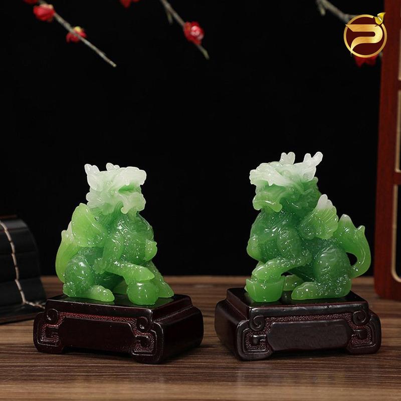 Tượng Kỳ Lân, Kỳ Lân Phong Thuỷ, Vật Phẩm Phong Thủy, Kì Lân Trấn Trạch Decor Decor Phòng Trang Trí Nhà Đồng đá hũ vàng thần tài bầu hồ lô