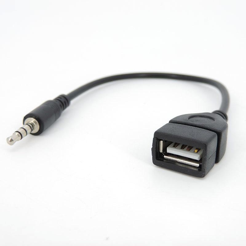Product Introduction of 20cm Aux Audio converter 3.5mm male Cable To USB female male connector Usb Cable Adapter wire cord  SGB2 72