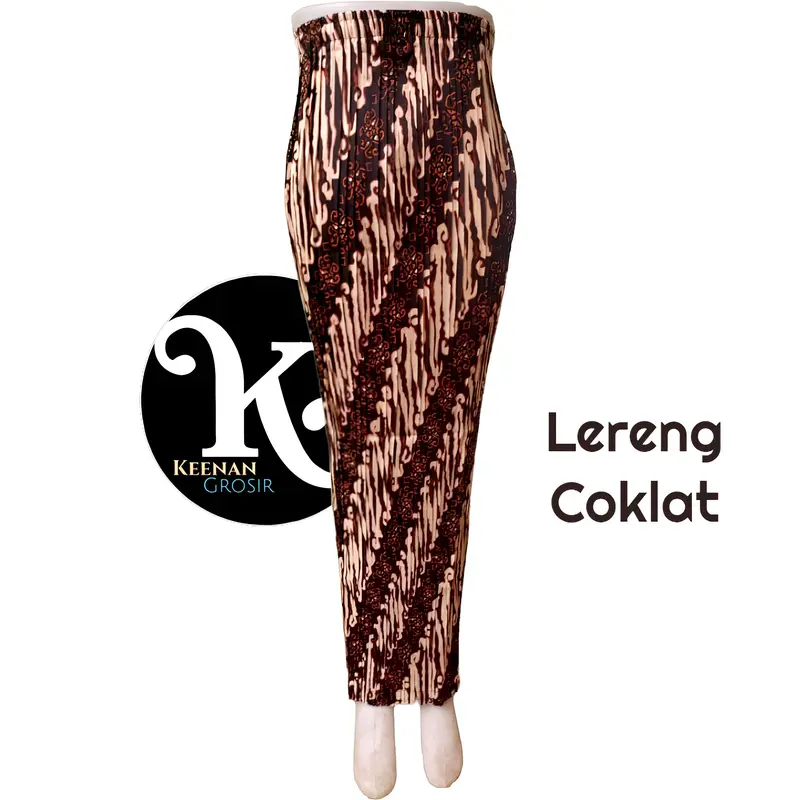 Rok Plisket Batik Skirt Jarik Kain Bawahan Kebaya Pakaiyan Pesta Kondangan Wisuda Seragaman Wanita Pria Anak Dengan Nama Motif Lereng Dari Keenan Grosir 3