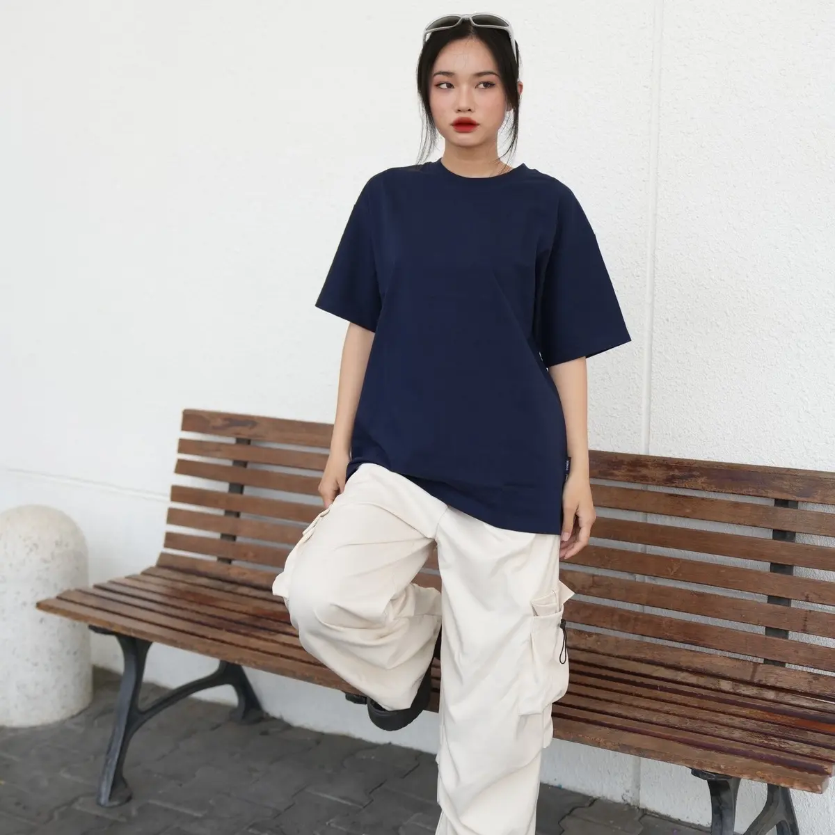 Áo thun trơn Unisex Oversize NOMAS STUDIO, vải Cotton cao cấp 250gsm