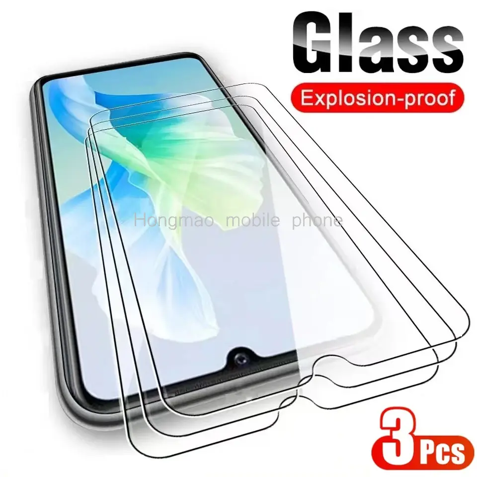 3Pcs HD mobile phone screen protector tempered glass film For Samsung Galaxy A55 A54 A53 A02 A02S A03 A03S A04 A04E A05 A05S A06 A10 A11 A12 A13 A14 A15 A16 A20 A21S A22 A24 A23 A25 S Protection Electronic