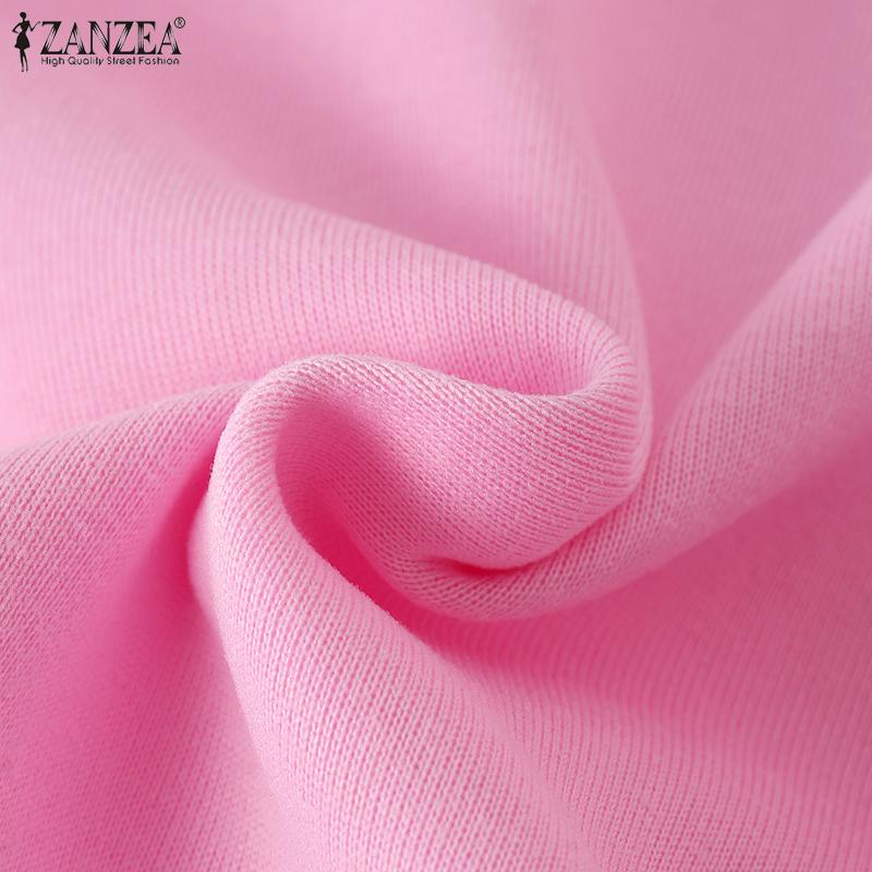 Product Introduction of ZANZEA Women Fashion Ladylike O Neck Pullover Full Sleeve Ruffled Edge Office Casual Sweatshirts * 68