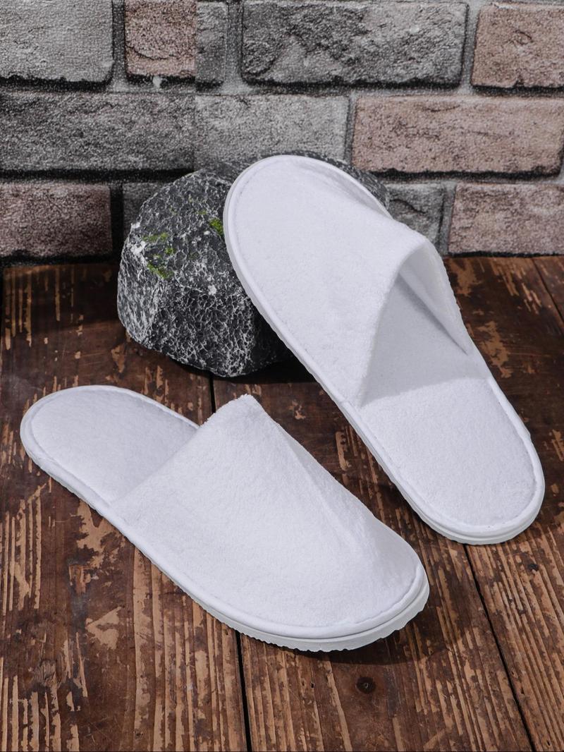 Product Introduction of Women's Solid Color Thick Plush Slippers, Casual Soft Comfortable Home Slippers, Hotel Slippers, Non-Disposable, Machine Washable & Dry Cleanable, Non-slip Slippers for All Seasons 19