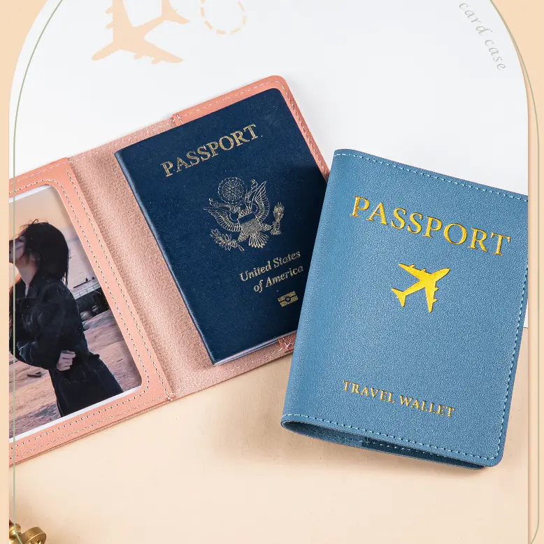 BISA COD 6480 Sampul Paspor Gambar Pesawat / Passport Case Portable Size 6