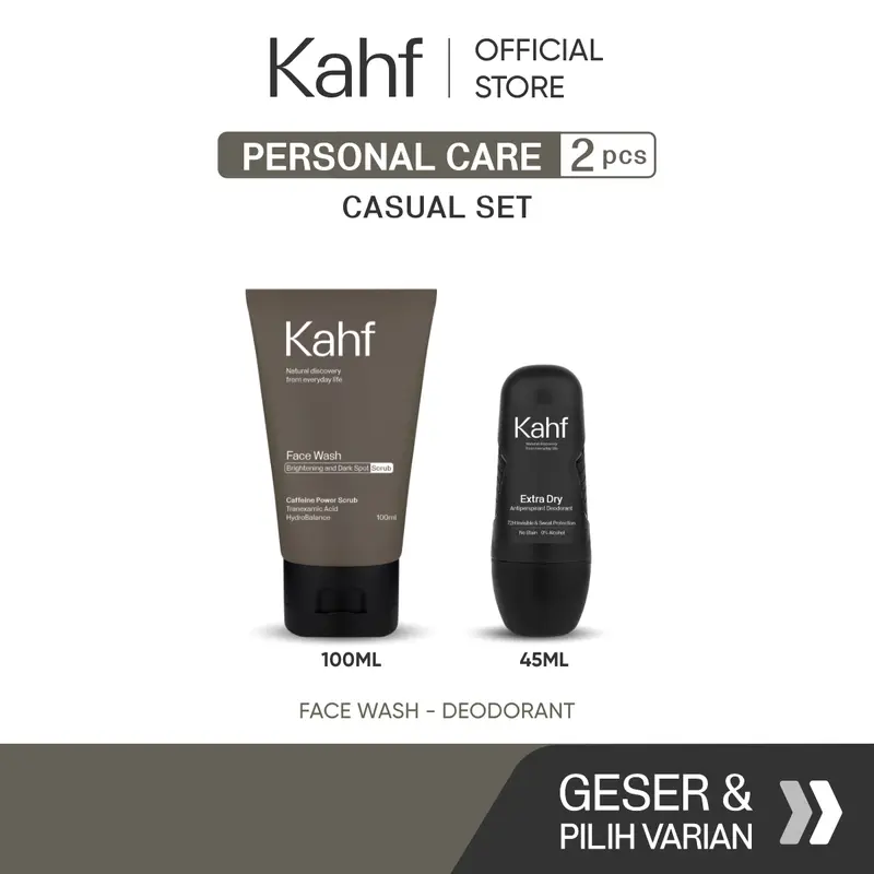 Kahf Paket Personal Care Isi 2 (Face Wash + Deodorant) - Suitable for Daily Use 4