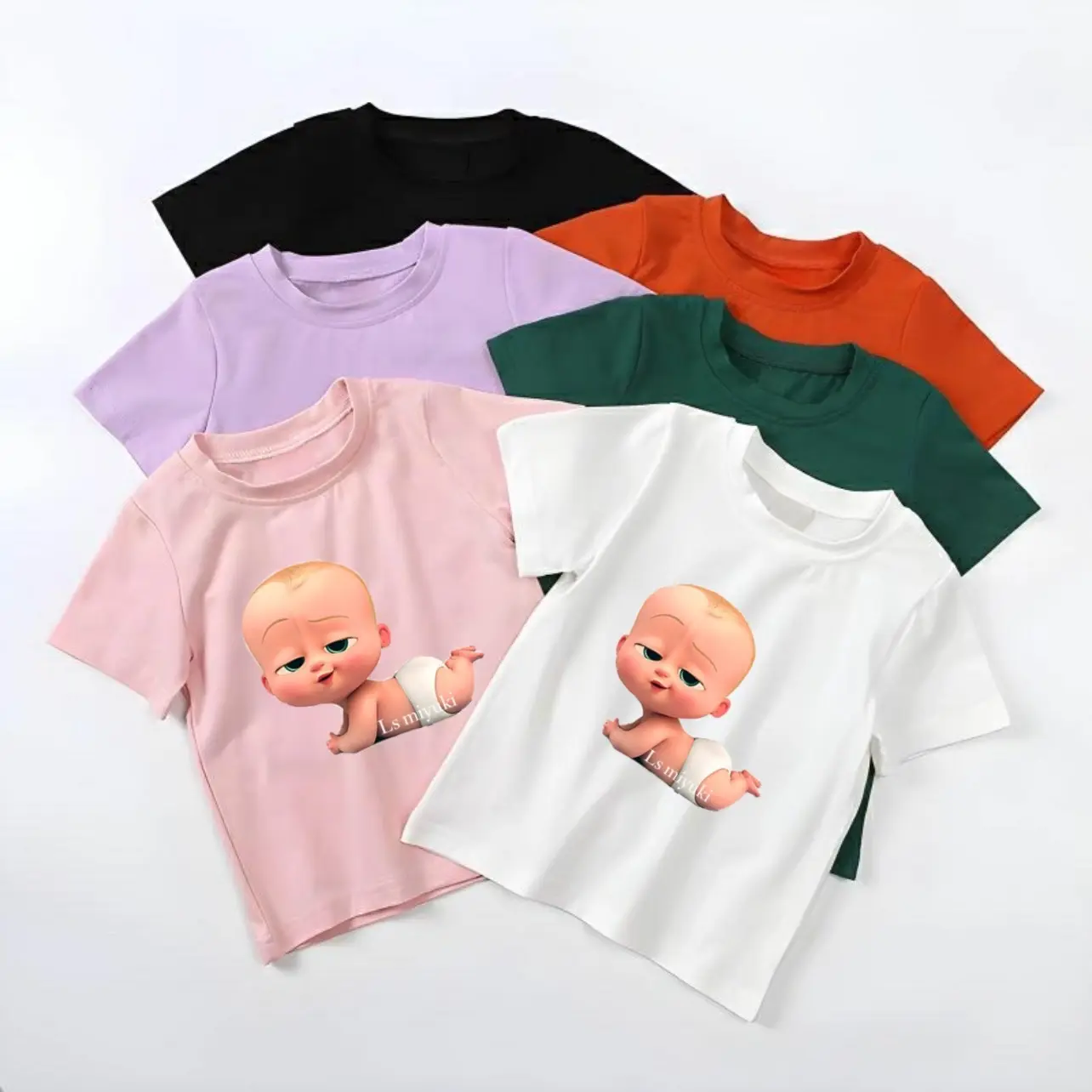 kaos anak unisex baju anak bahan nyaman adem umur 1-10thun bayi lucu Katun