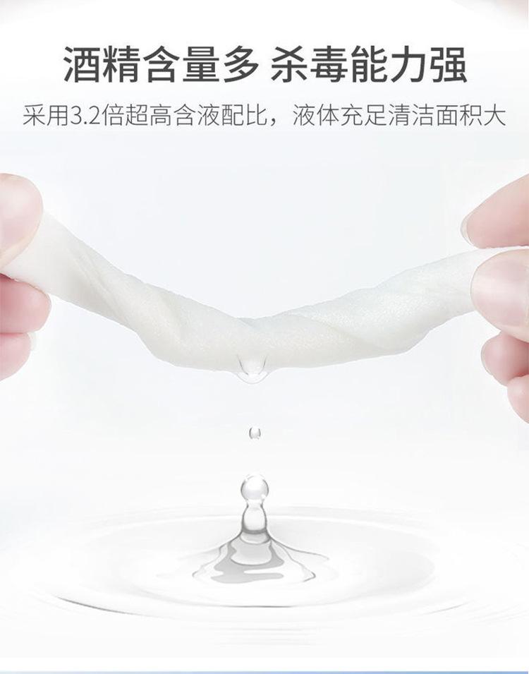 Product Introduction of Kayanxi Disinfectant Wipes 75 Degree Medical Cotton Pads Individually Packaged Wet Wipes for Adults Sterilization Students No Hand Washing Needed 5