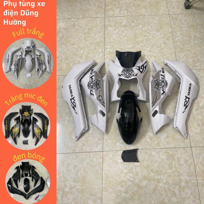 Bộ nhựa trắng bóng kèm tem hổ đen chuẩn trung tặng 4 ốc màu gắn xmen Nhãn Dán