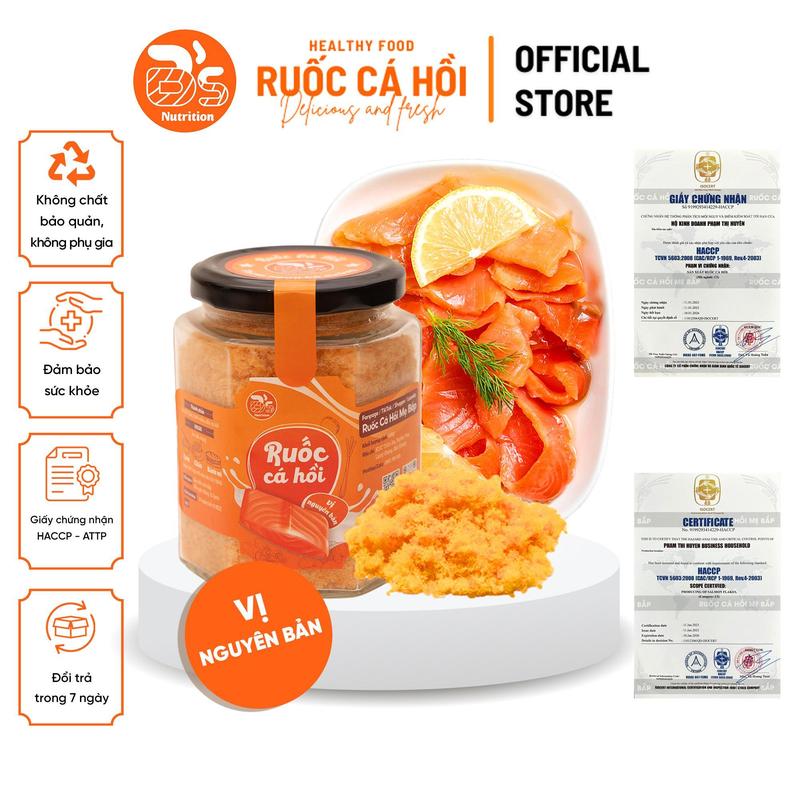 [Bán chạy] Ruốc Cá Hồi Mẹ Bắp (100g) - Thơm Ngon [Chà Bông Cá Hồi ] Food/ Không đường