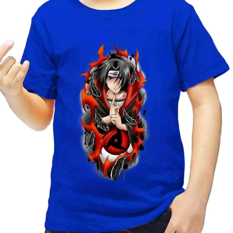 Kaos Anak Itachi Uchiha Akatsuki Kaos Anak Laki Laki Usia 1-12 Tahun Combed Fashion 3