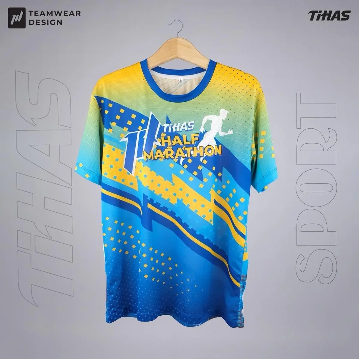Áo chạy bộ Nam Nữ MARATHON R24-03 vải co dãn, thoáng khí, hút mồ hôi nhanh