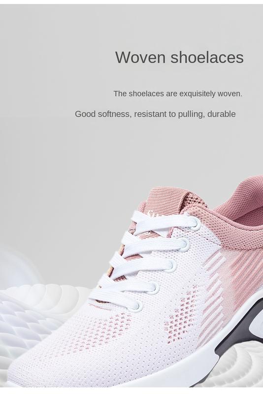 Product Introduction of New Running Shoes Ladies Breathable Sneakers Summer Light Mesh Air Cushion Women's Sports Shoes Outdoor Lace Up Training Shoes Comfortable walking shoes for foot protection 5