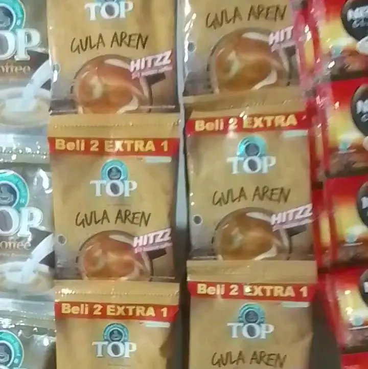 Top Coffee Gula Aren 1 Renceng Isi 15pcs Air - Shop | Tokopedia